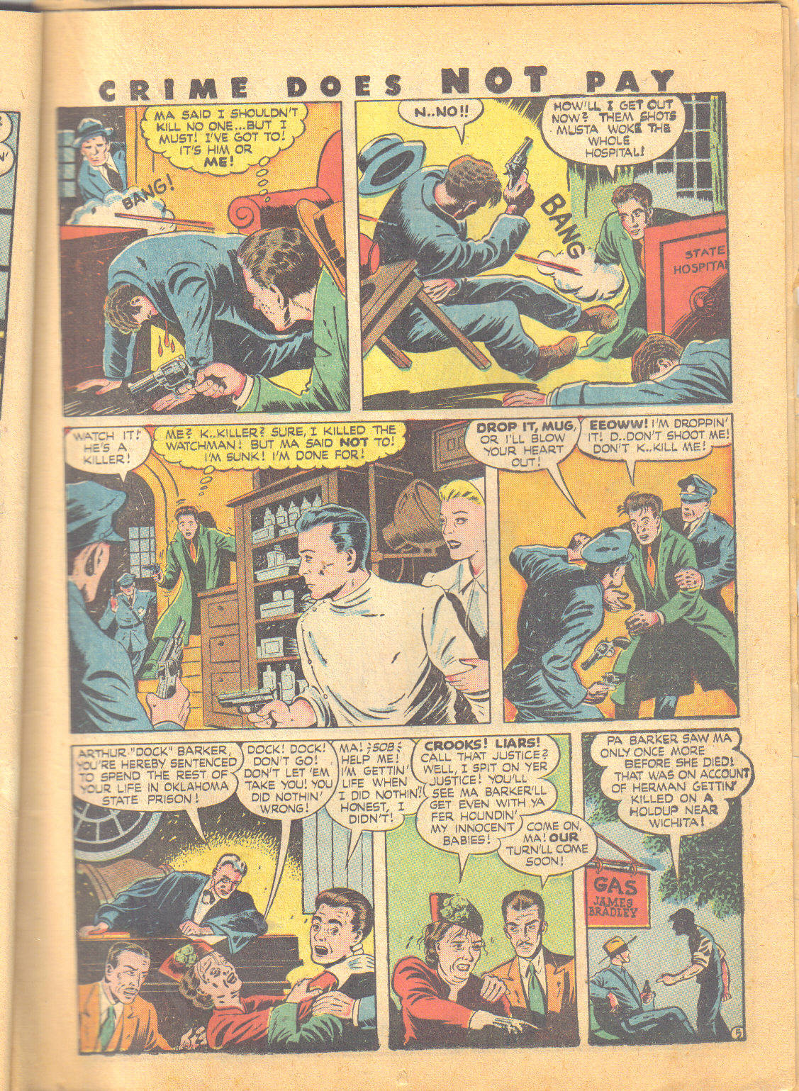 Crime Does Not Pay #49 (Lev Gleason), page 22. Public domain (US).