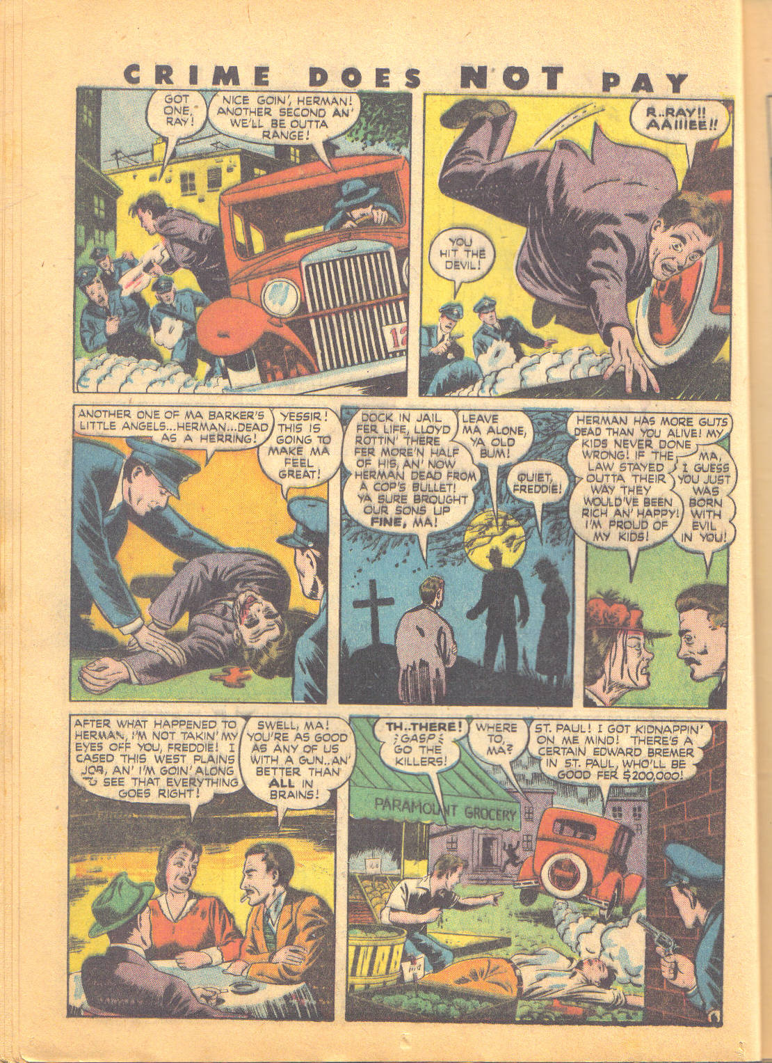Crime Does Not Pay #49 (Lev Gleason), page 23. Public domain (US).