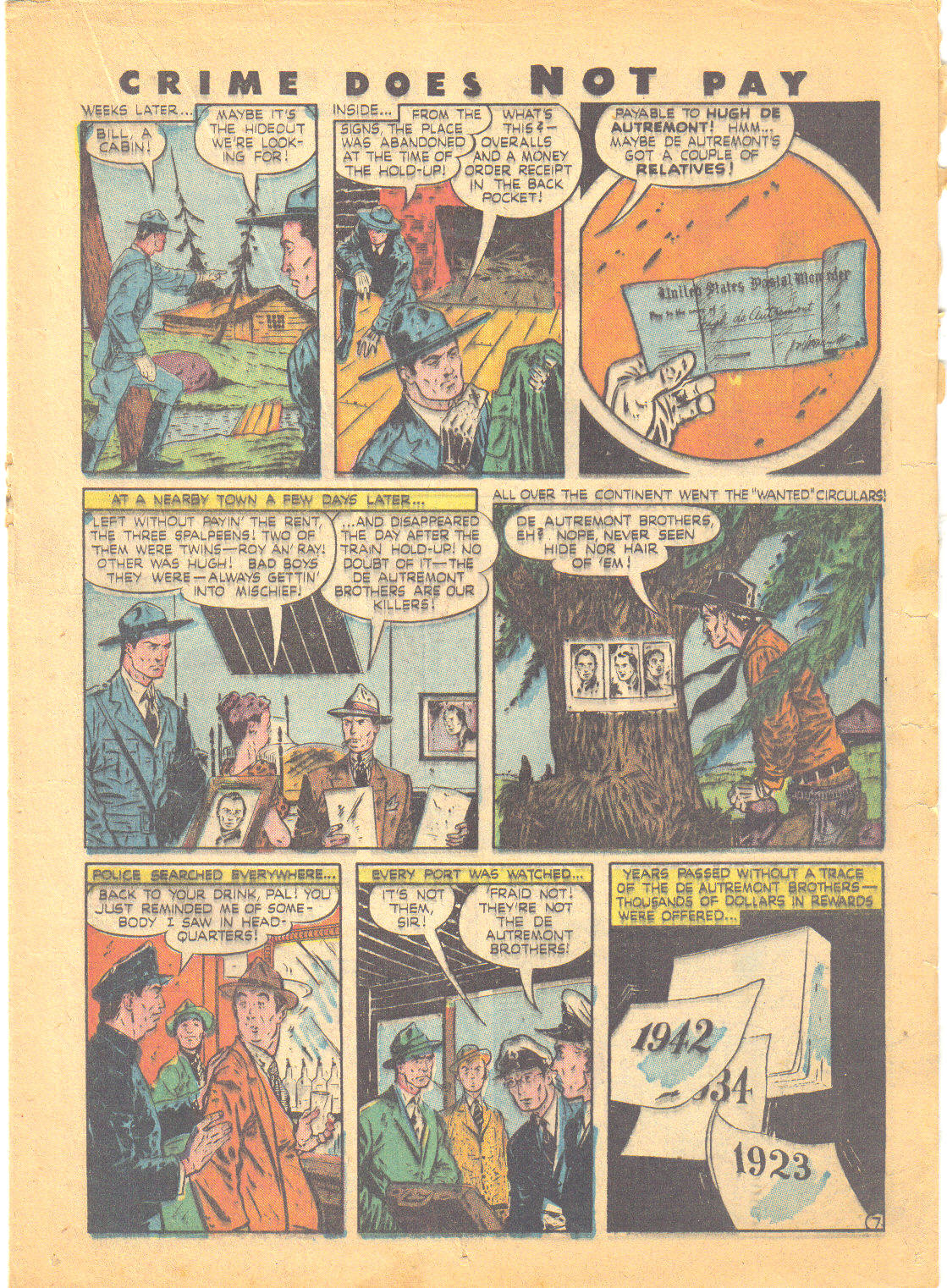 Crime Does Not Pay #49 (Lev Gleason), page 32. Public domain (US).