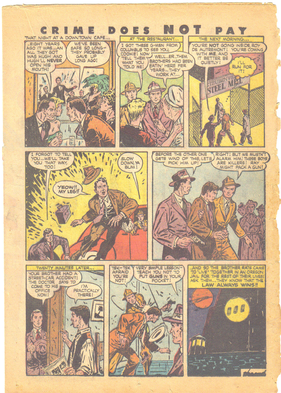 Crime Does Not Pay #49 (Lev Gleason), page 34. Public domain (US).