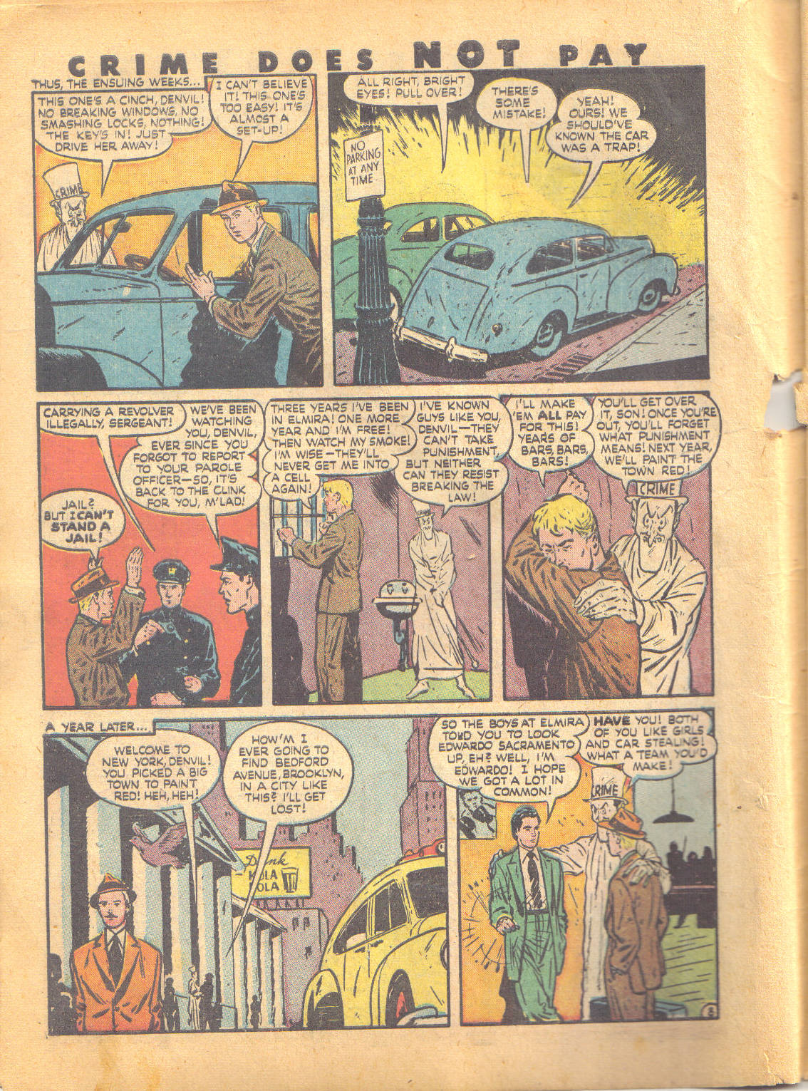 Crime Does Not Pay #49 (Lev Gleason), page 11. Public domain (US).