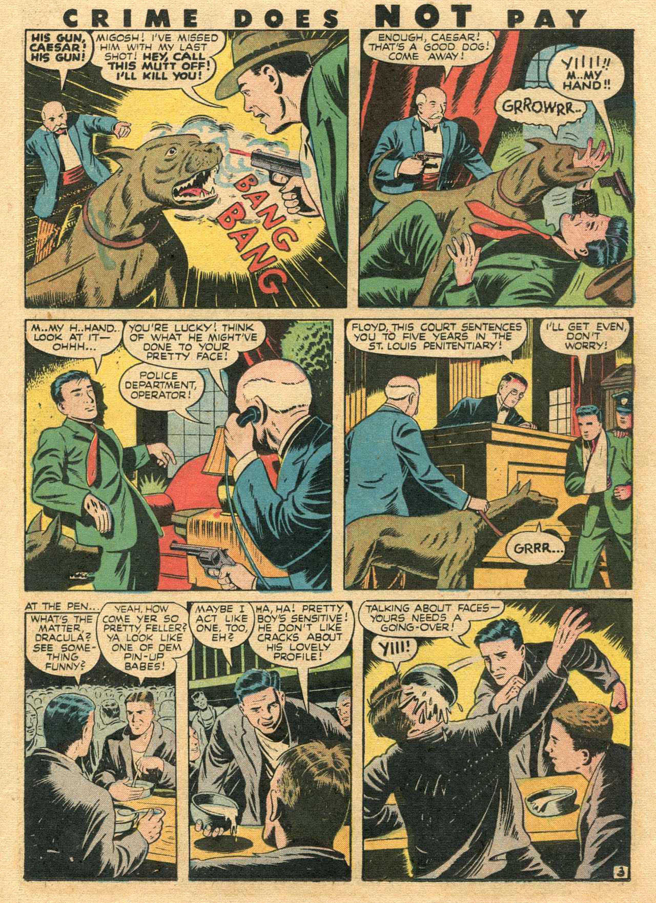 Crime Does Not Pay #51 (Lev Gleason), page 19. Public domain (US).