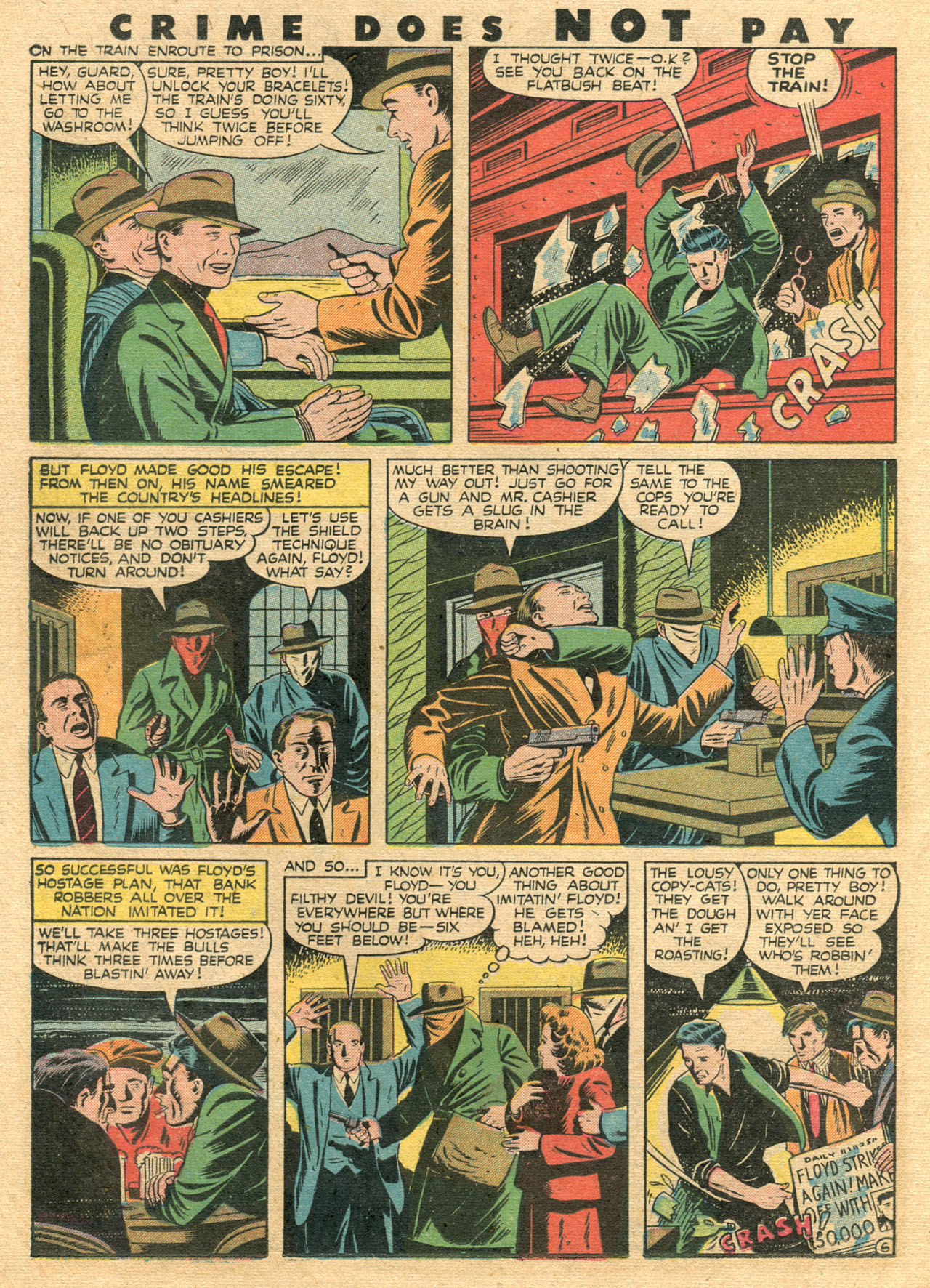 Crime Does Not Pay #51 (Lev Gleason), page 22. Public domain (US).