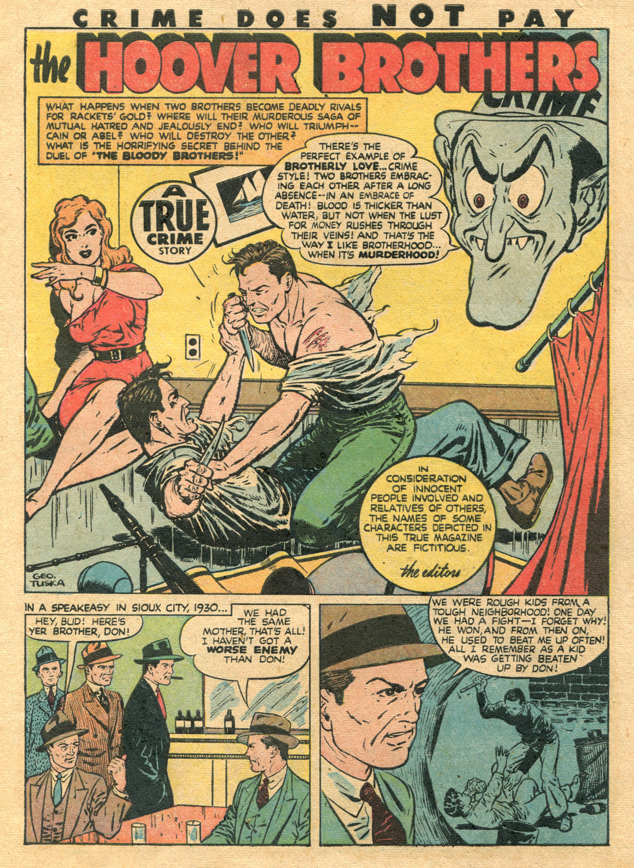 Crime Does Not Pay #51 (Lev Gleason), page 5. Public domain (US).