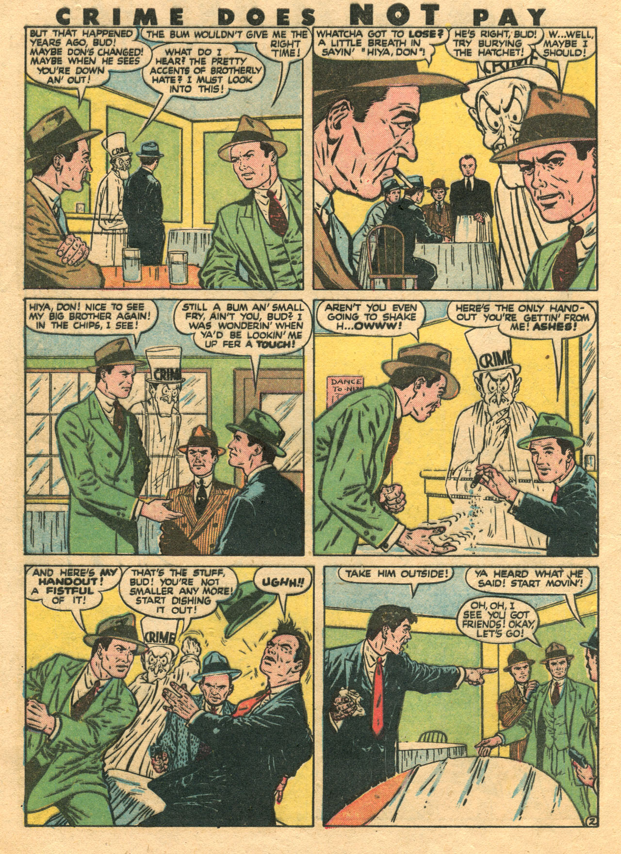 Crime Does Not Pay #51 (Lev Gleason), page 6. Public domain (US).