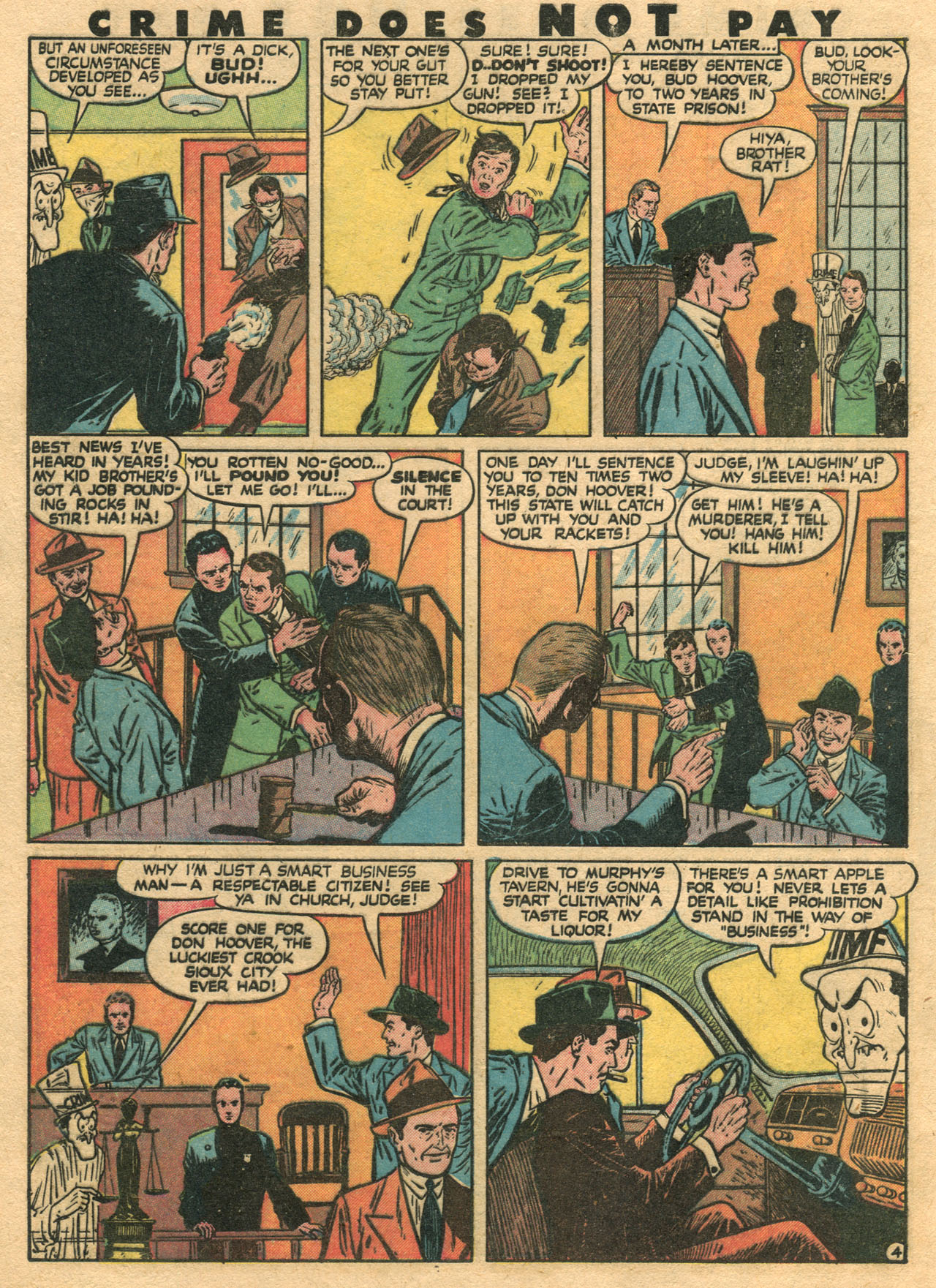 Crime Does Not Pay #51 (Lev Gleason), page 8. Public domain (US).