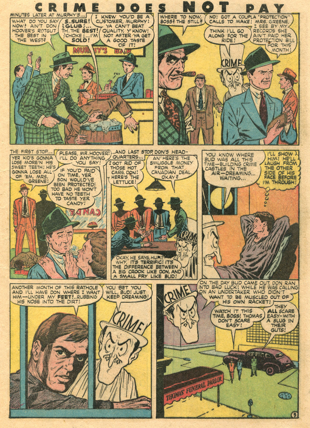 Crime Does Not Pay #51 (Lev Gleason), page 9. Public domain (US).