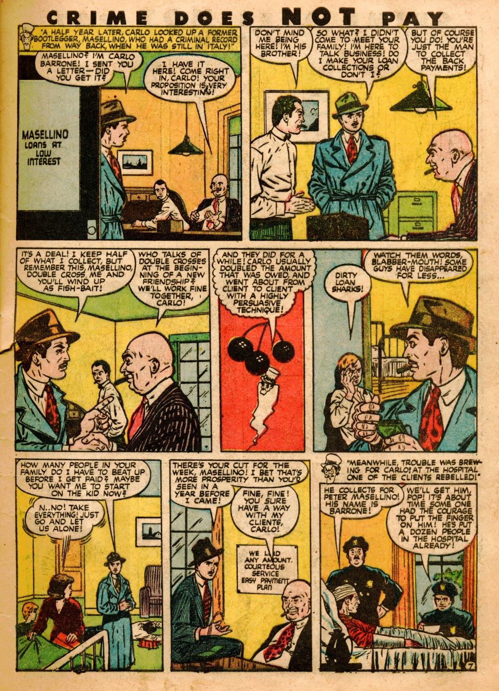 Crime Does Not Pay #53 (Lev Gleason), page 11. Public domain (US).