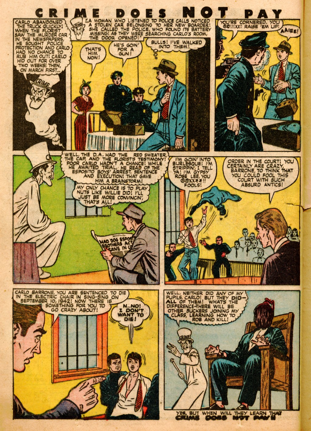 Crime Does Not Pay #53 (Lev Gleason), page 18. Public domain (US).