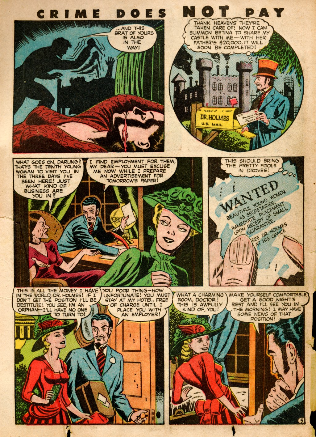 Crime Does Not Pay #53 (Lev Gleason), page 25. Public domain (US).