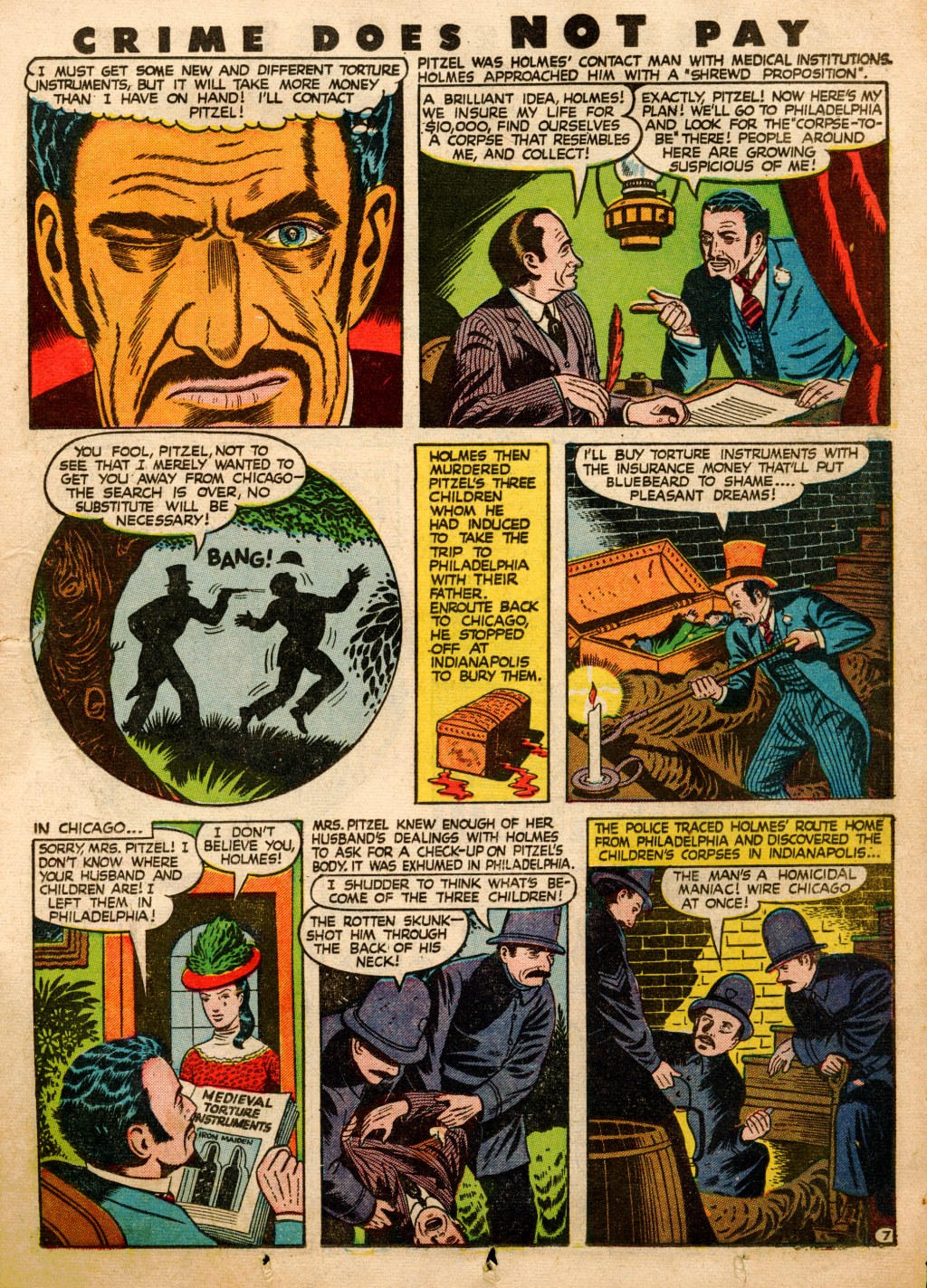 Crime Does Not Pay #53 (Lev Gleason), page 27. Public domain (US).