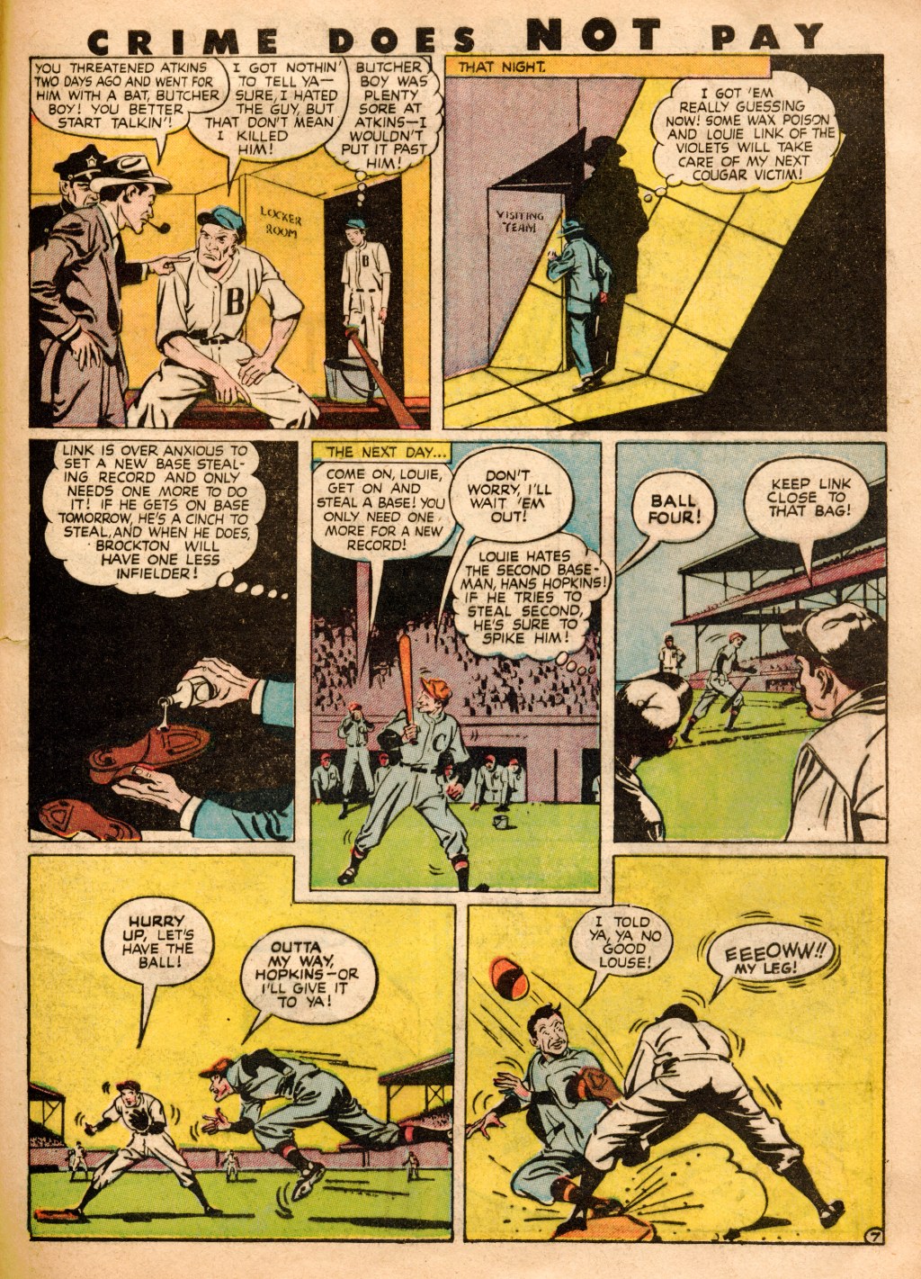 Crime Does Not Pay #53 (Lev Gleason), page 45. Public domain (US).