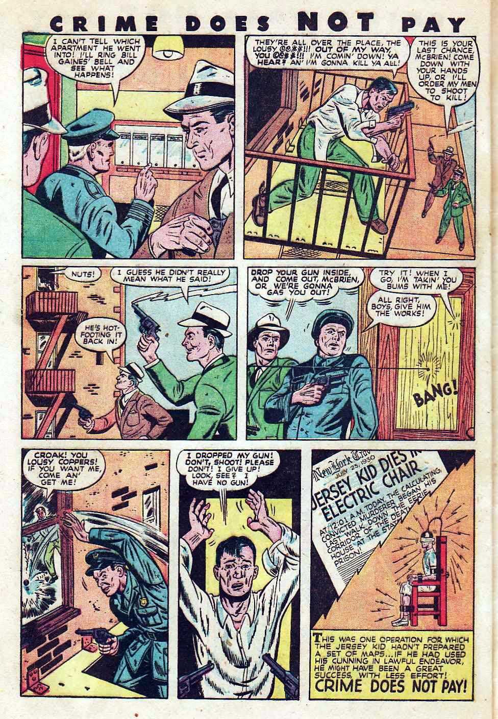 Crime Does Not Pay #58 (Lev Gleason), page 40. Public domain (US).
