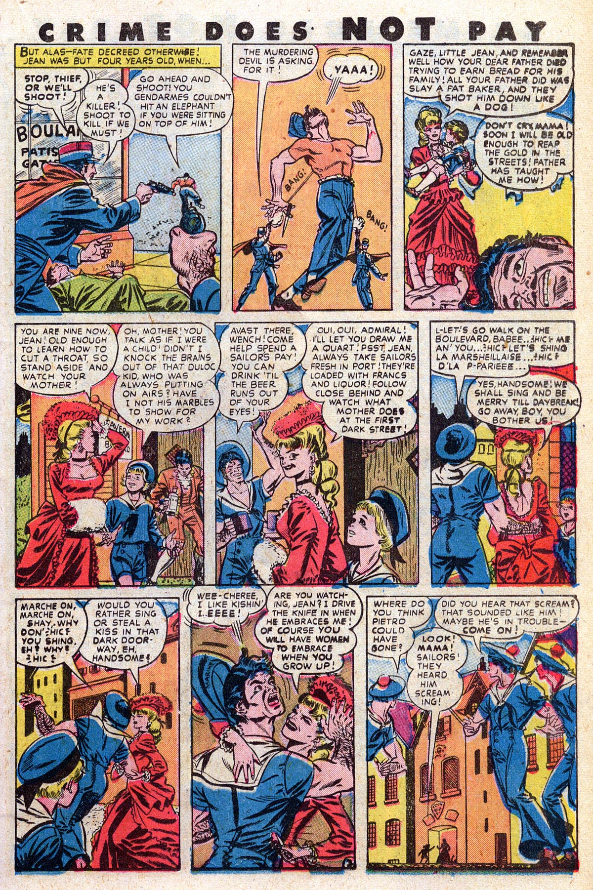 Crime Does Not Pay #63 (Lev Gleason), page 27. Public domain (US).