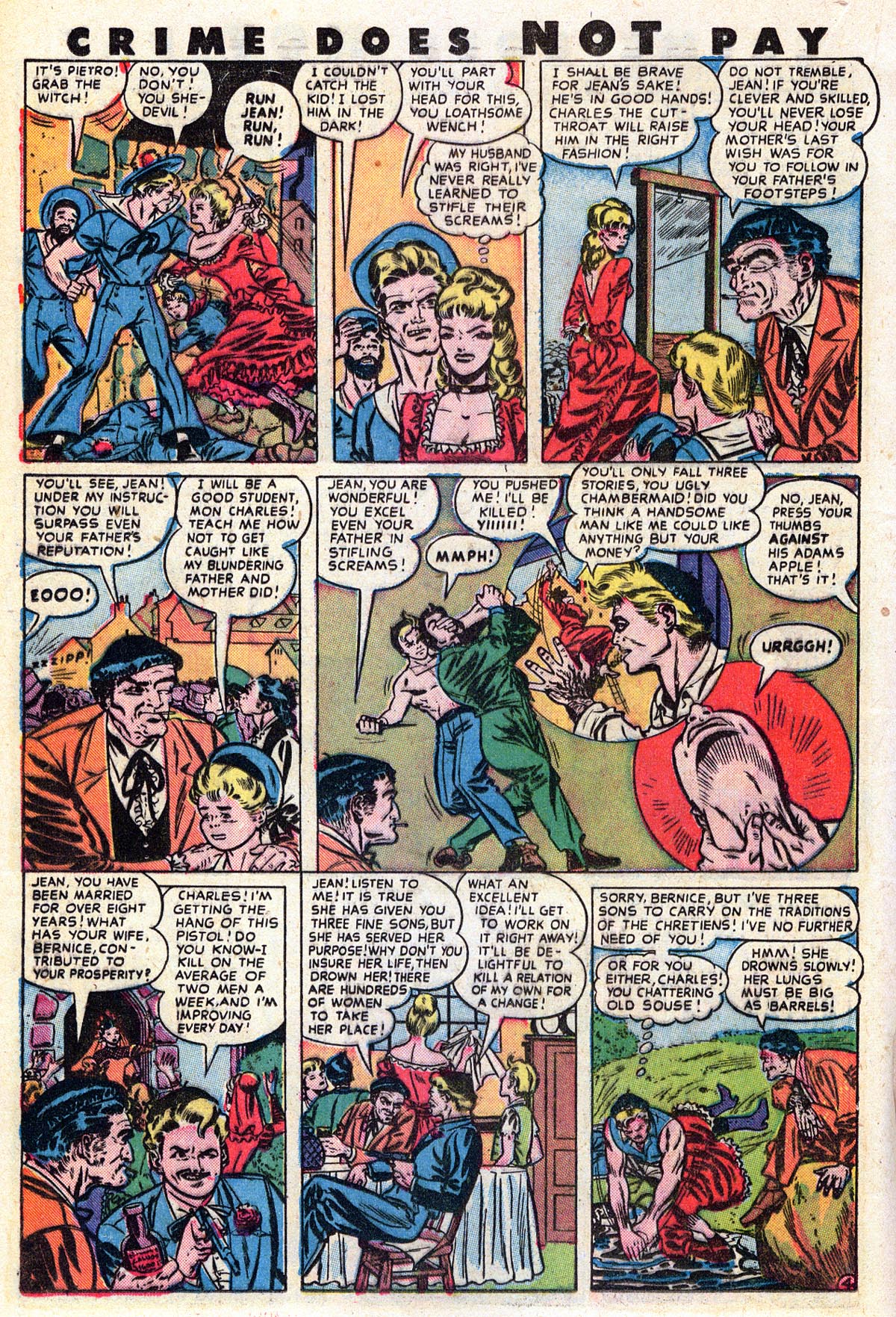 Crime Does Not Pay #63 (Lev Gleason), page 28. Public domain (US).