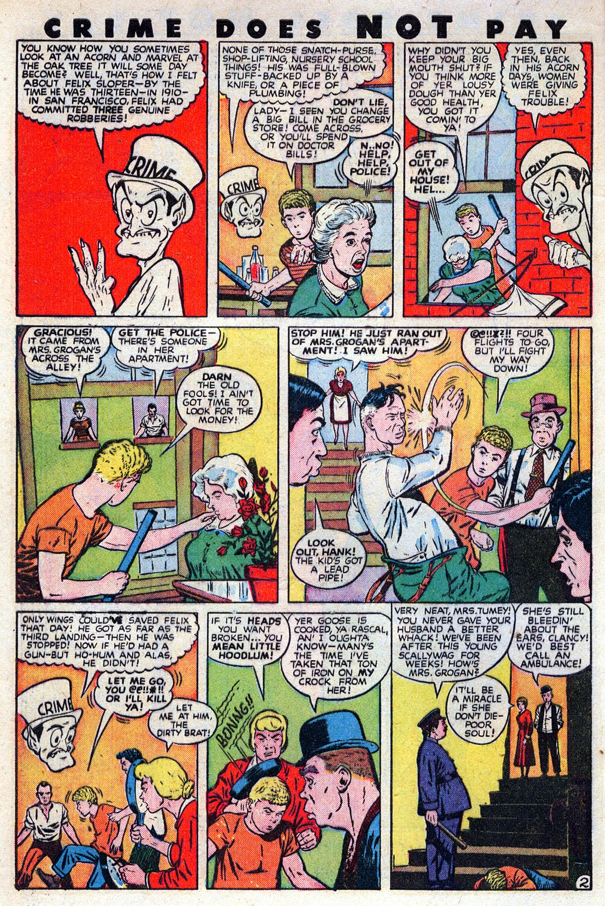 Crime Does Not Pay #63 (Lev Gleason), page 4. Public domain (US).