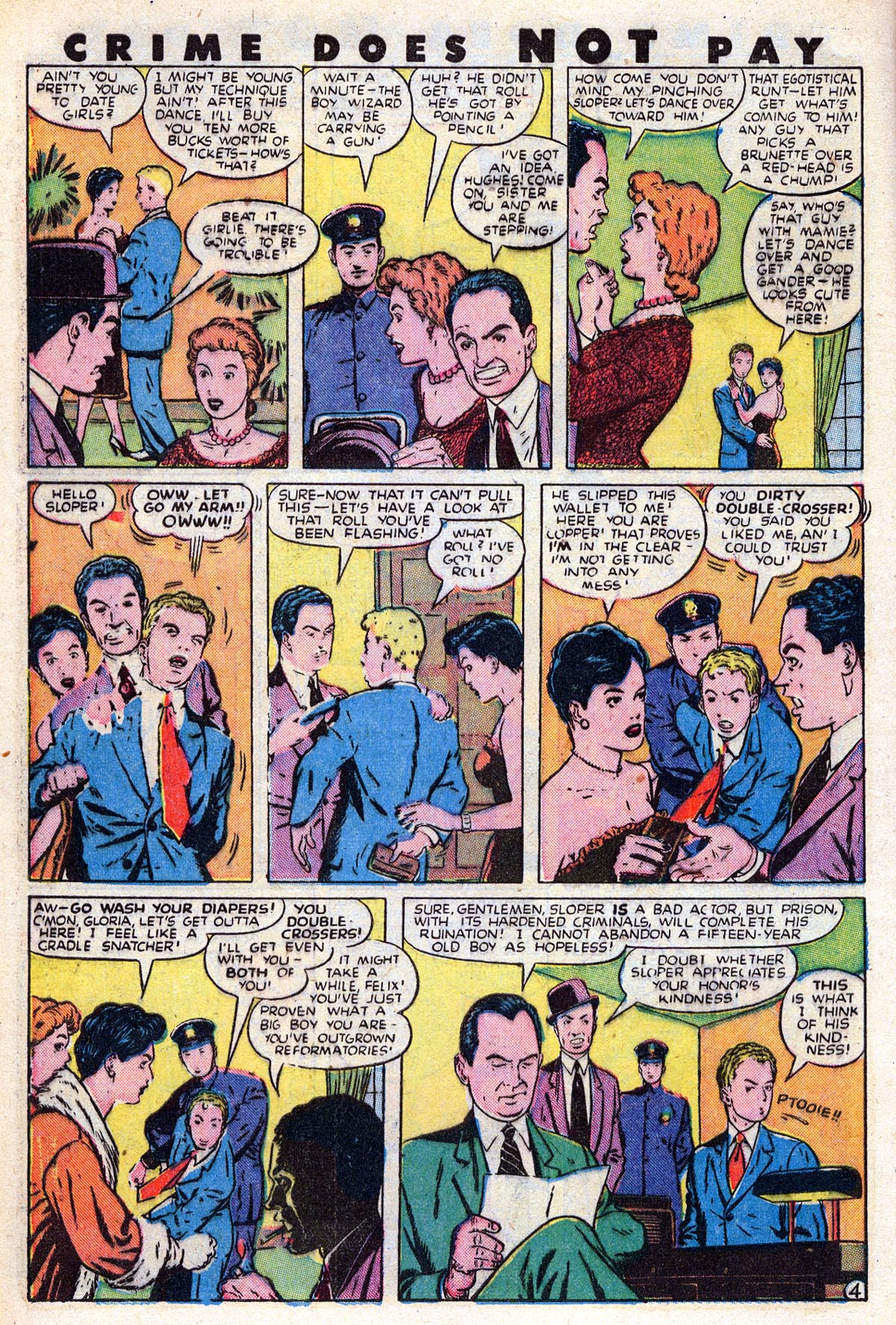 Crime Does Not Pay #63 (Lev Gleason), page 6. Public domain (US).