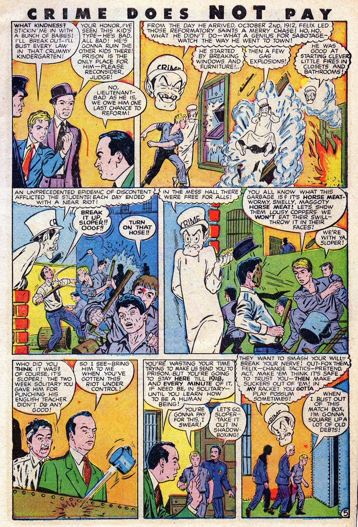 Crime Does Not Pay #63 (Lev Gleason), page 7. Public domain (US).