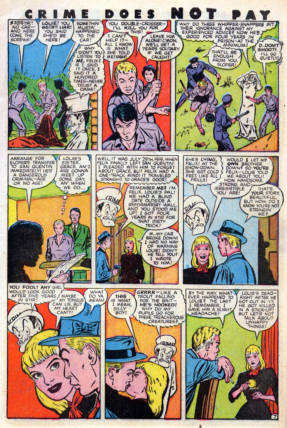 Crime Does Not Pay #63 (Lev Gleason), page 9. Public domain (US).