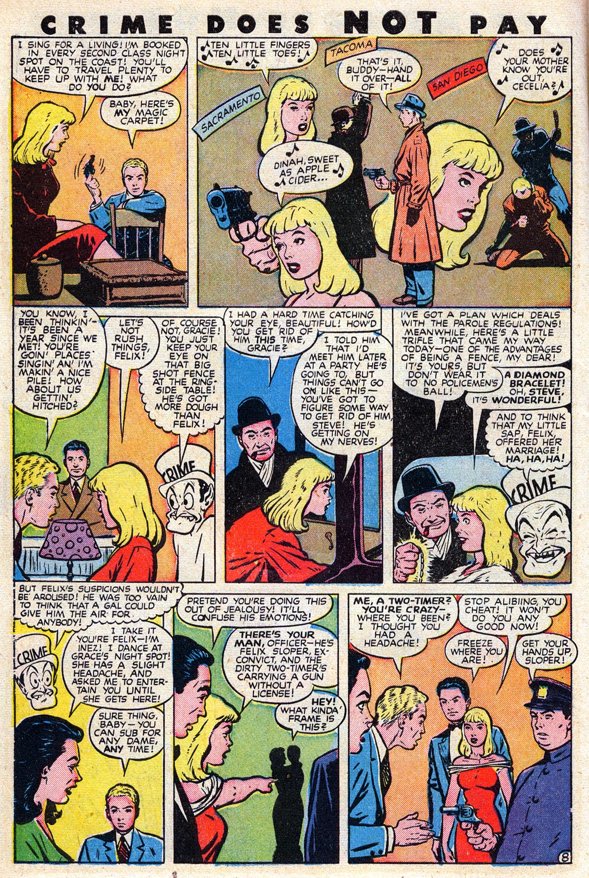 Crime Does Not Pay #63 (Lev Gleason), page 10. Public domain (US).