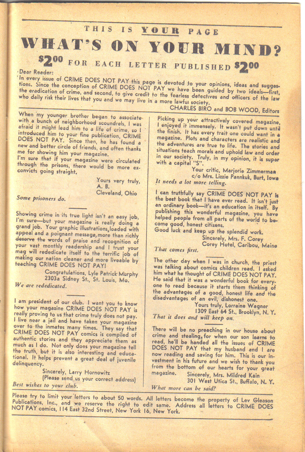 Crime Does Not Pay #66 (Lev Gleason), page 40. Public domain (US).