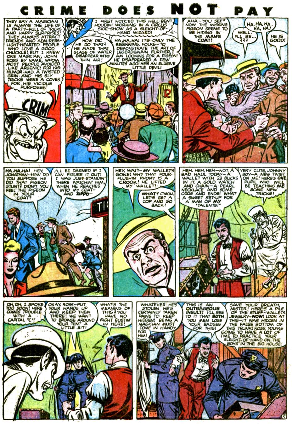 Crime Does Not Pay #69 (Lev Gleason), page 4. Public domain (US).