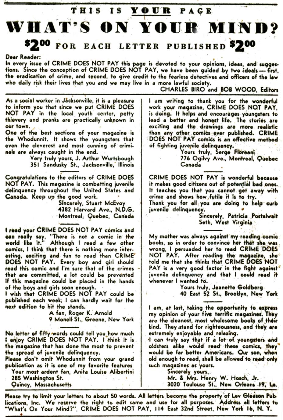 Crime Does Not Pay #69 (Lev Gleason), page 40. Public domain (US).