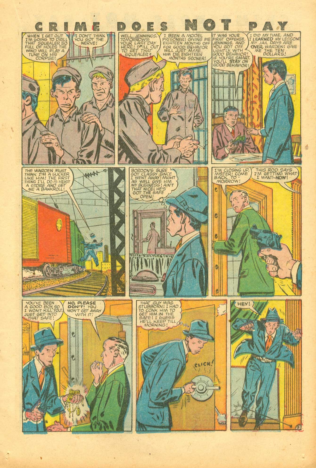 Crime Does Not Pay #73 (Lev Gleason), page 21. Public domain (US).