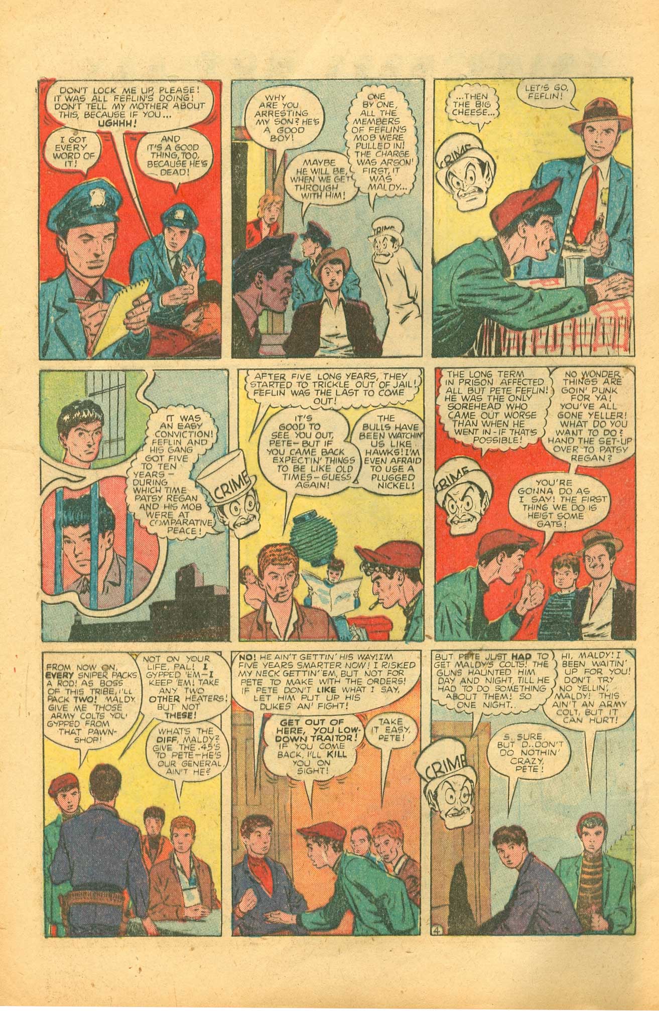 Crime Does Not Pay #73 (Lev Gleason), page 6. Public domain (US).