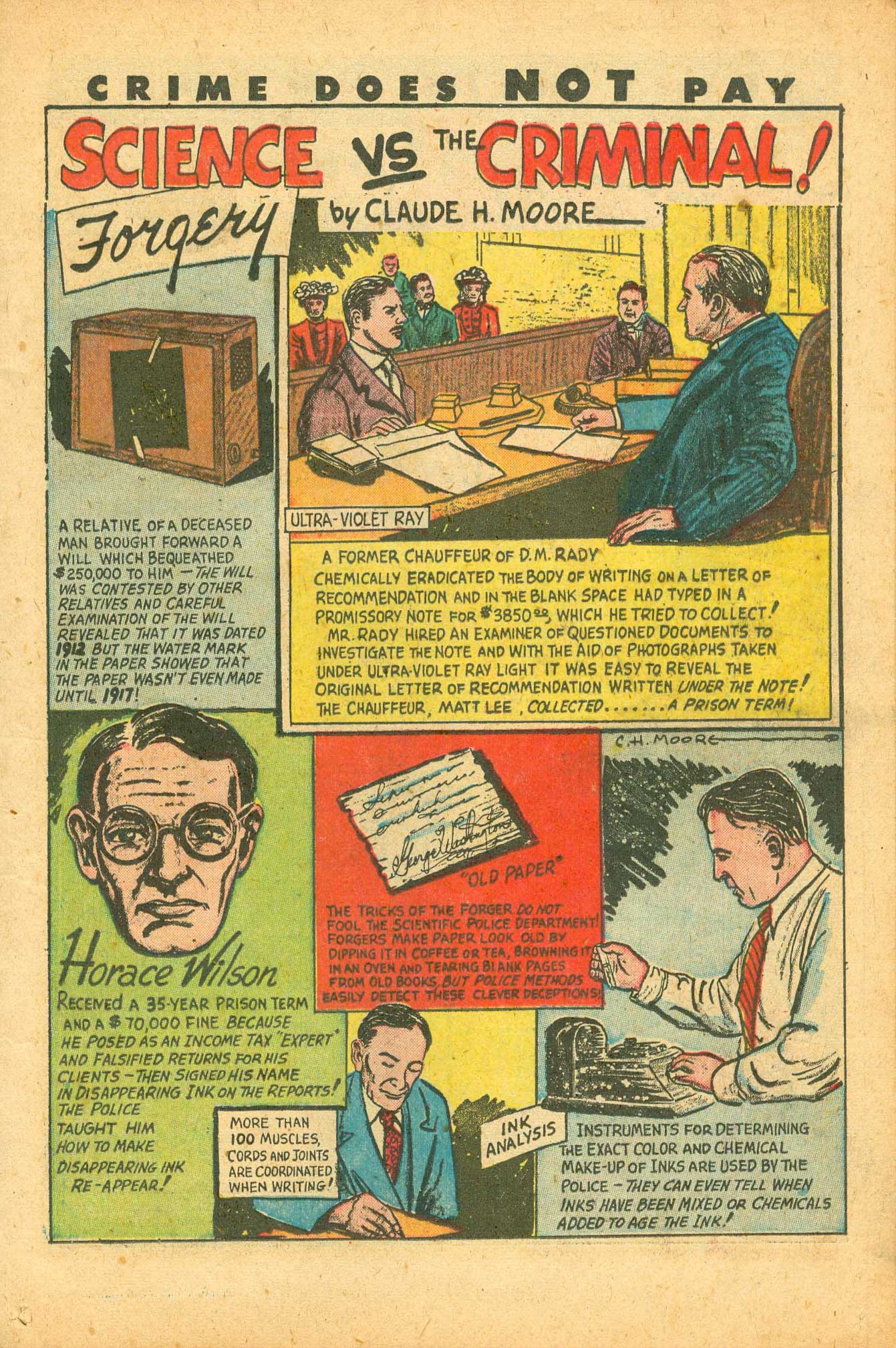 Crime Does Not Pay #74 (Lev Gleason), page 15. Public domain (US).