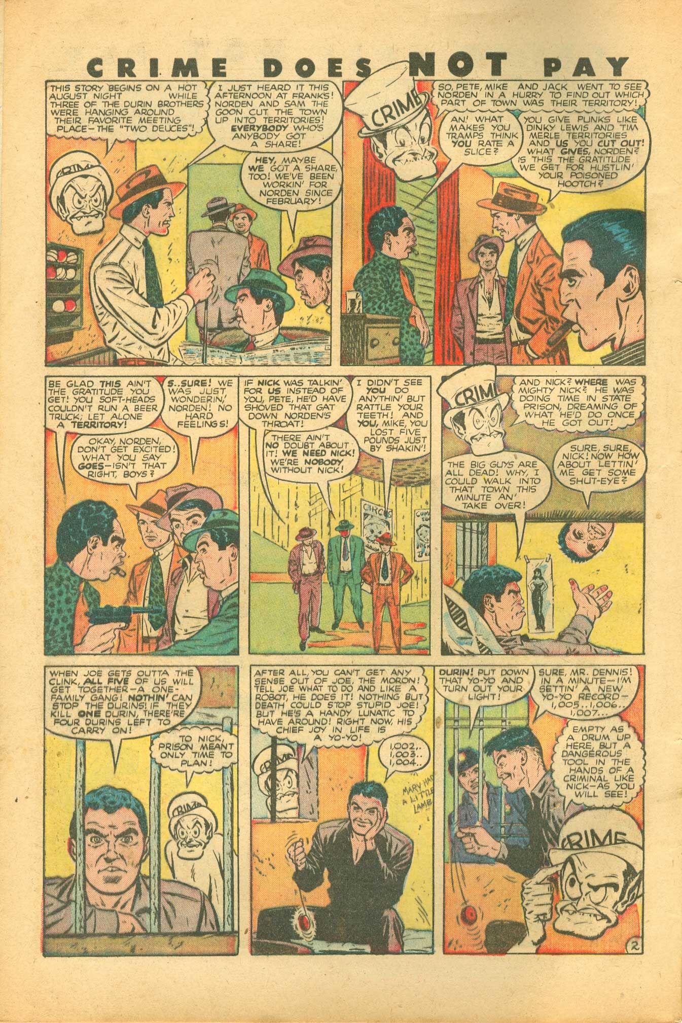 Crime Does Not Pay #74 (Lev Gleason), page 4. Public domain (US).