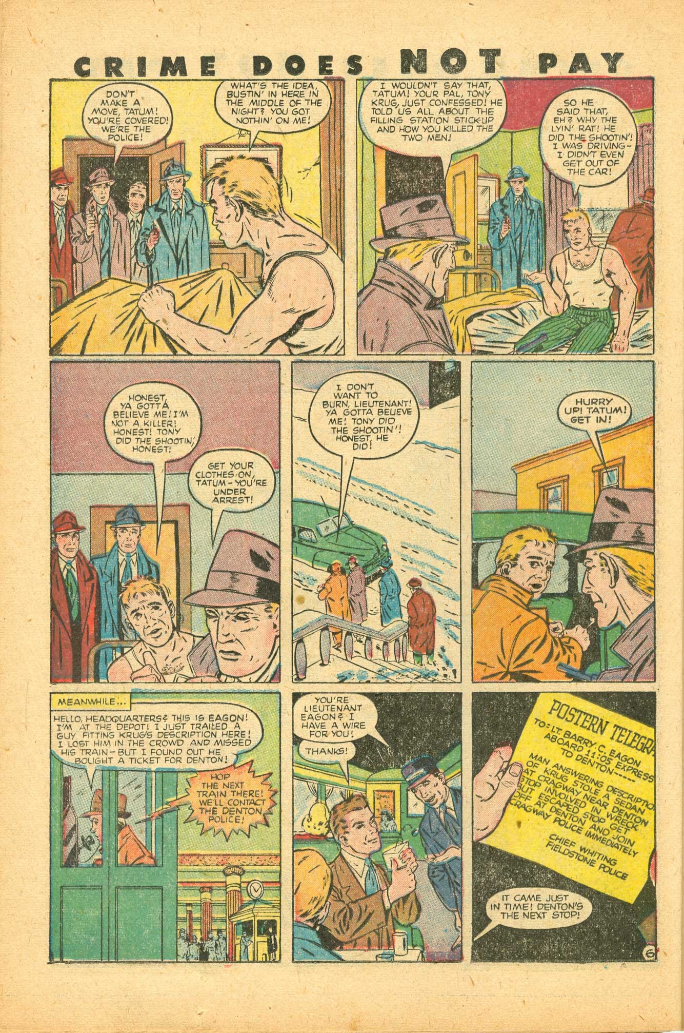 Crime Does Not Pay #74 (Lev Gleason), page 35. Public domain (US).