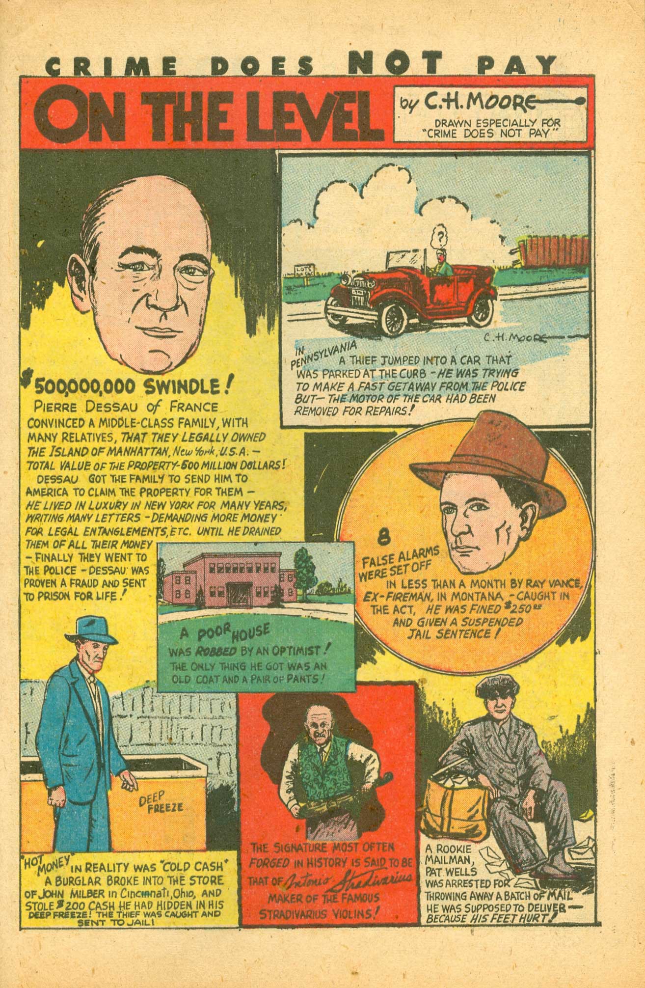 Crime Does Not Pay #74 (Lev Gleason), page 40. Public domain (US).