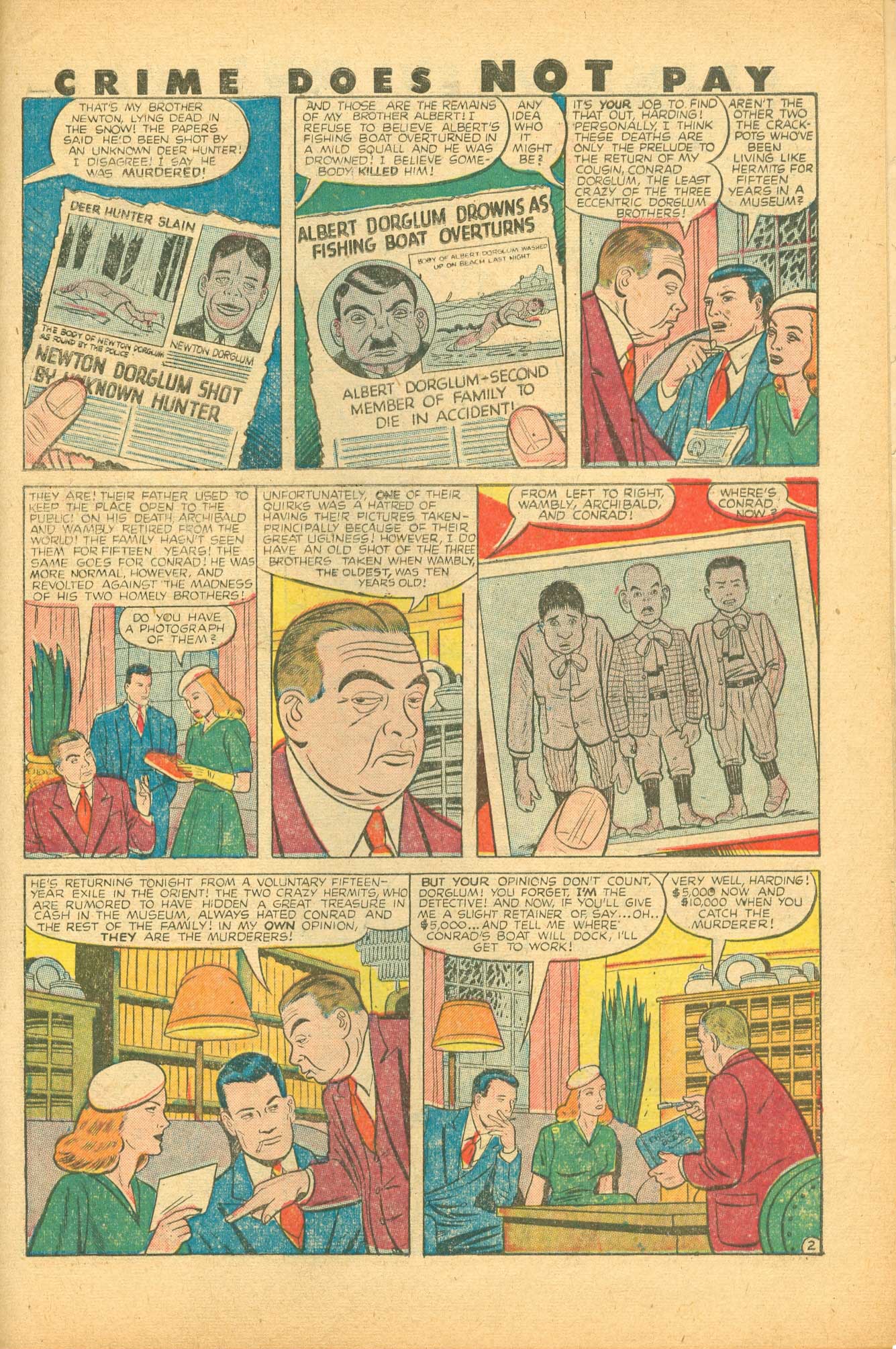 Crime Does Not Pay #74 (Lev Gleason), page 42. Public domain (US).