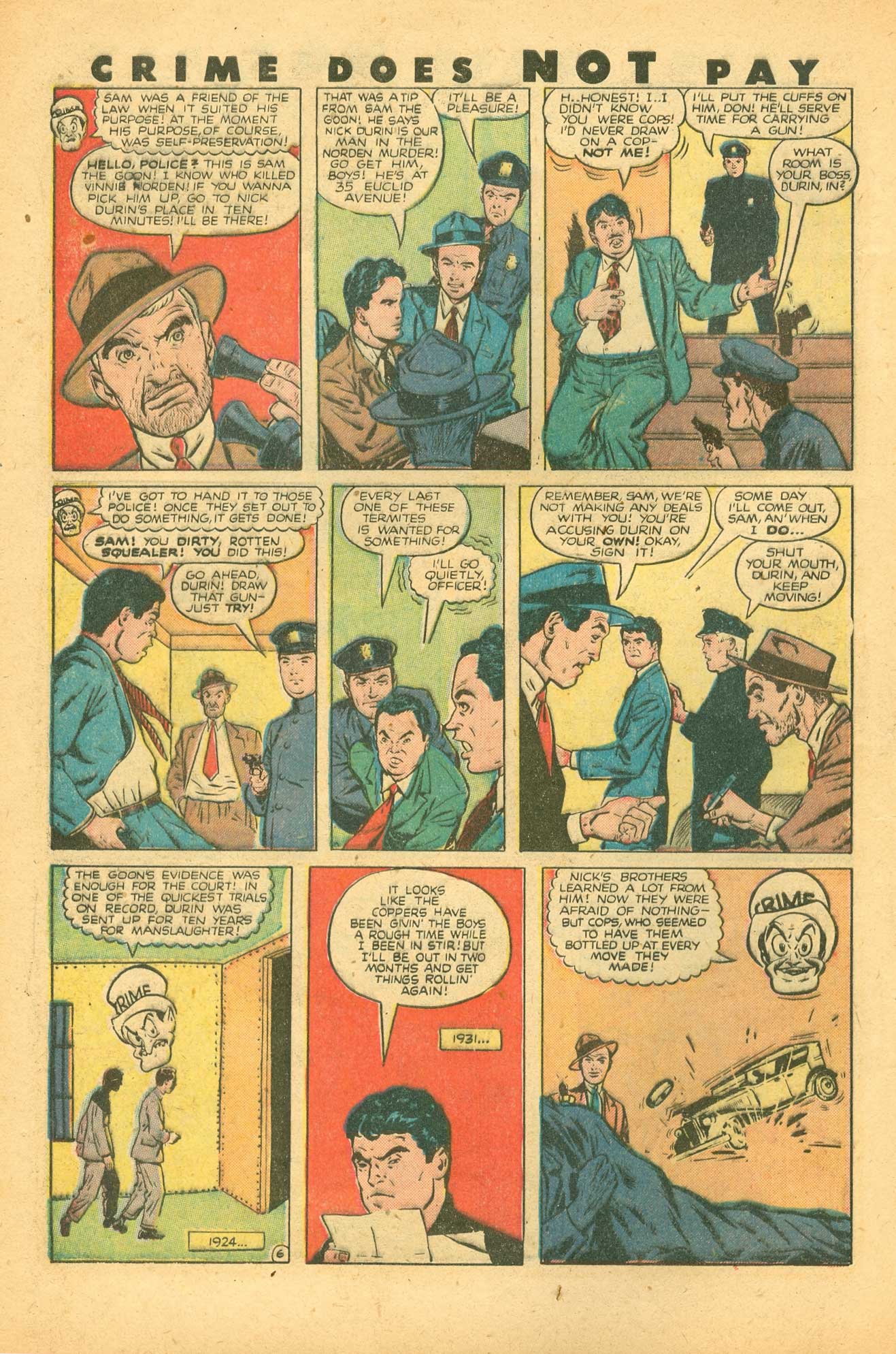 Crime Does Not Pay #74 (Lev Gleason), page 8. Public domain (US).
