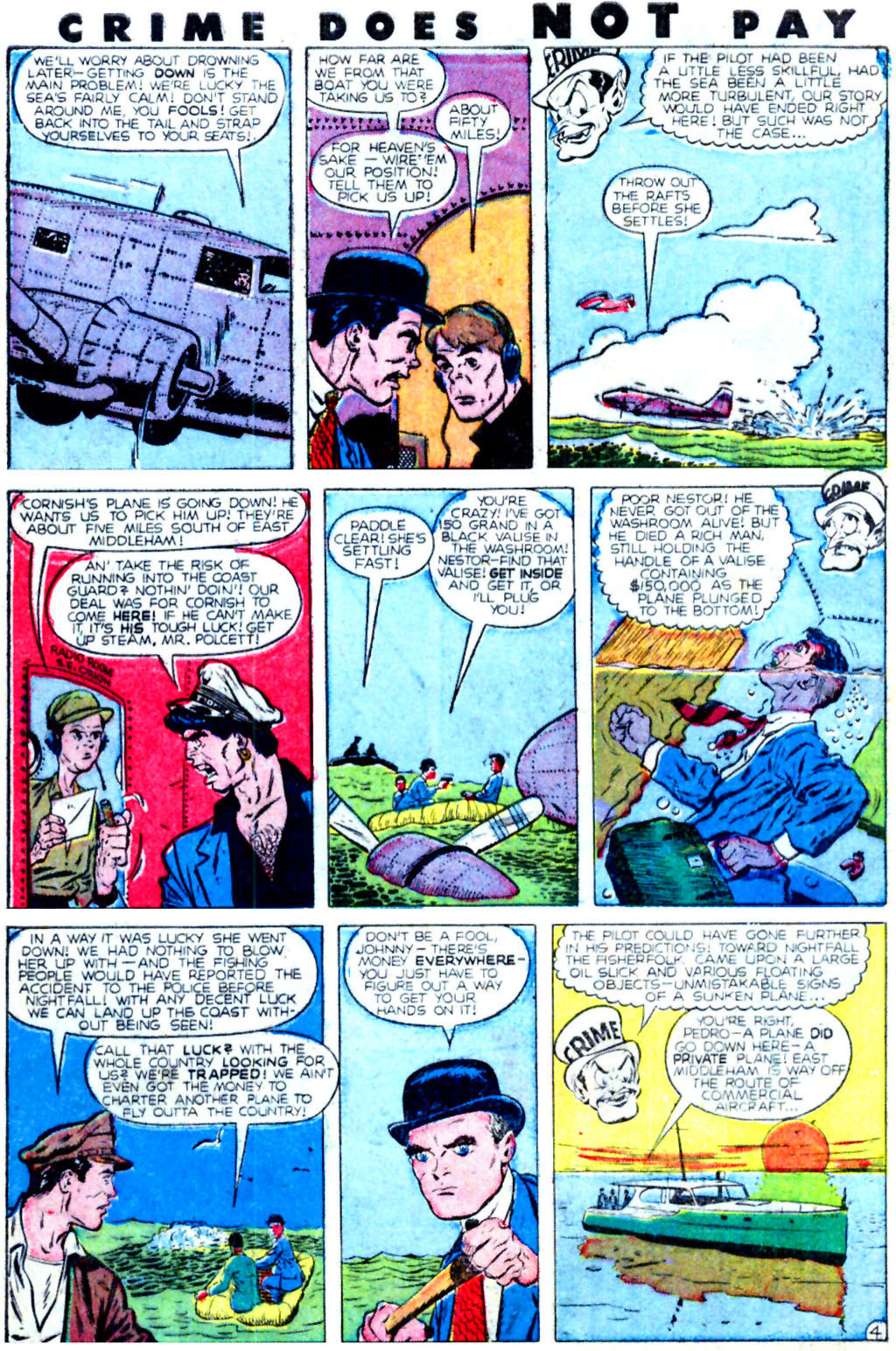 Crime Does Not Pay #81 (Lev Gleason), page 6. Public domain (US).