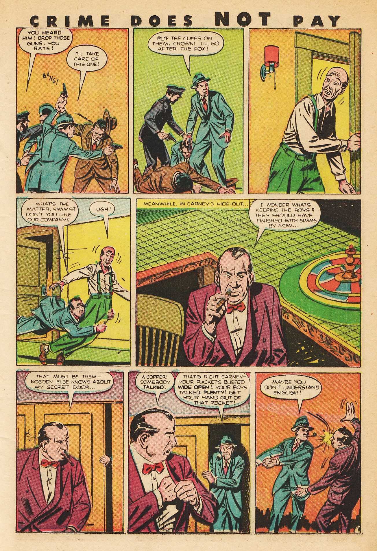 Crime Does Not Pay #82 (Lev Gleason), page 23. Public domain (US).