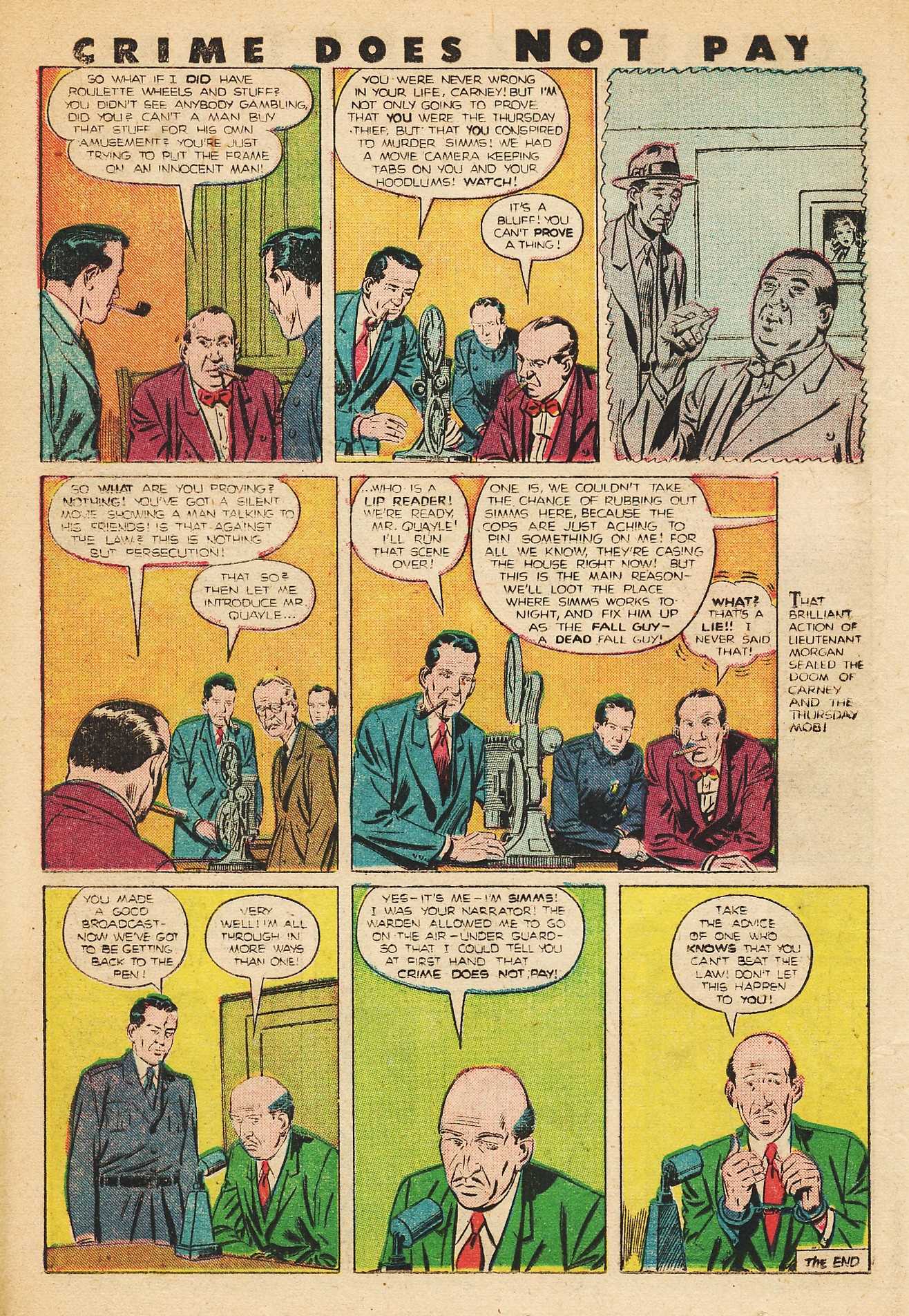 Crime Does Not Pay #82 (Lev Gleason), page 24. Public domain (US).