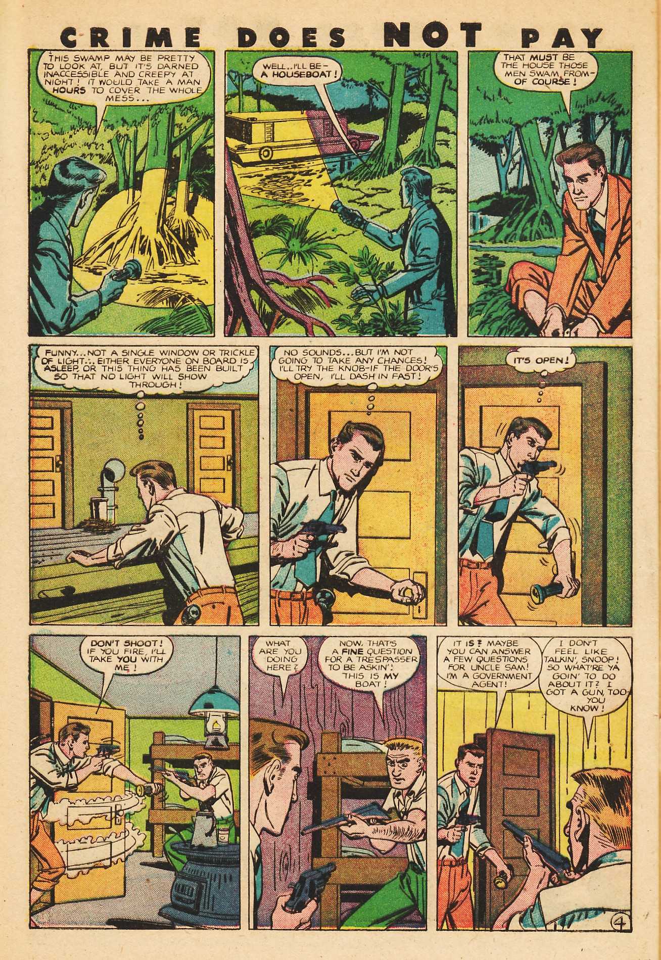 Crime Does Not Pay #82 (Lev Gleason), page 45. Public domain (US).
