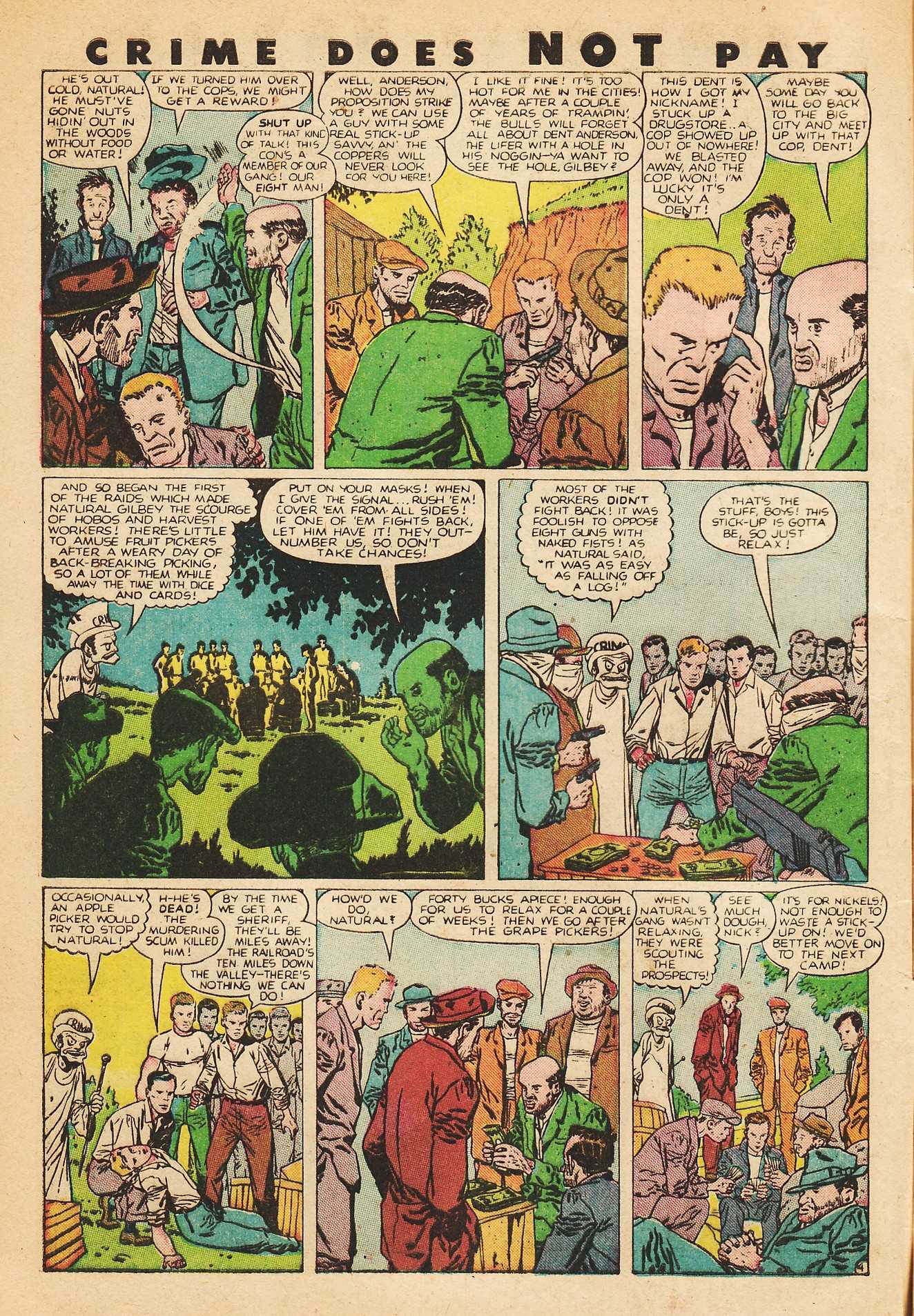 Crime Does Not Pay #82 (Lev Gleason), page 6. Public domain (US).