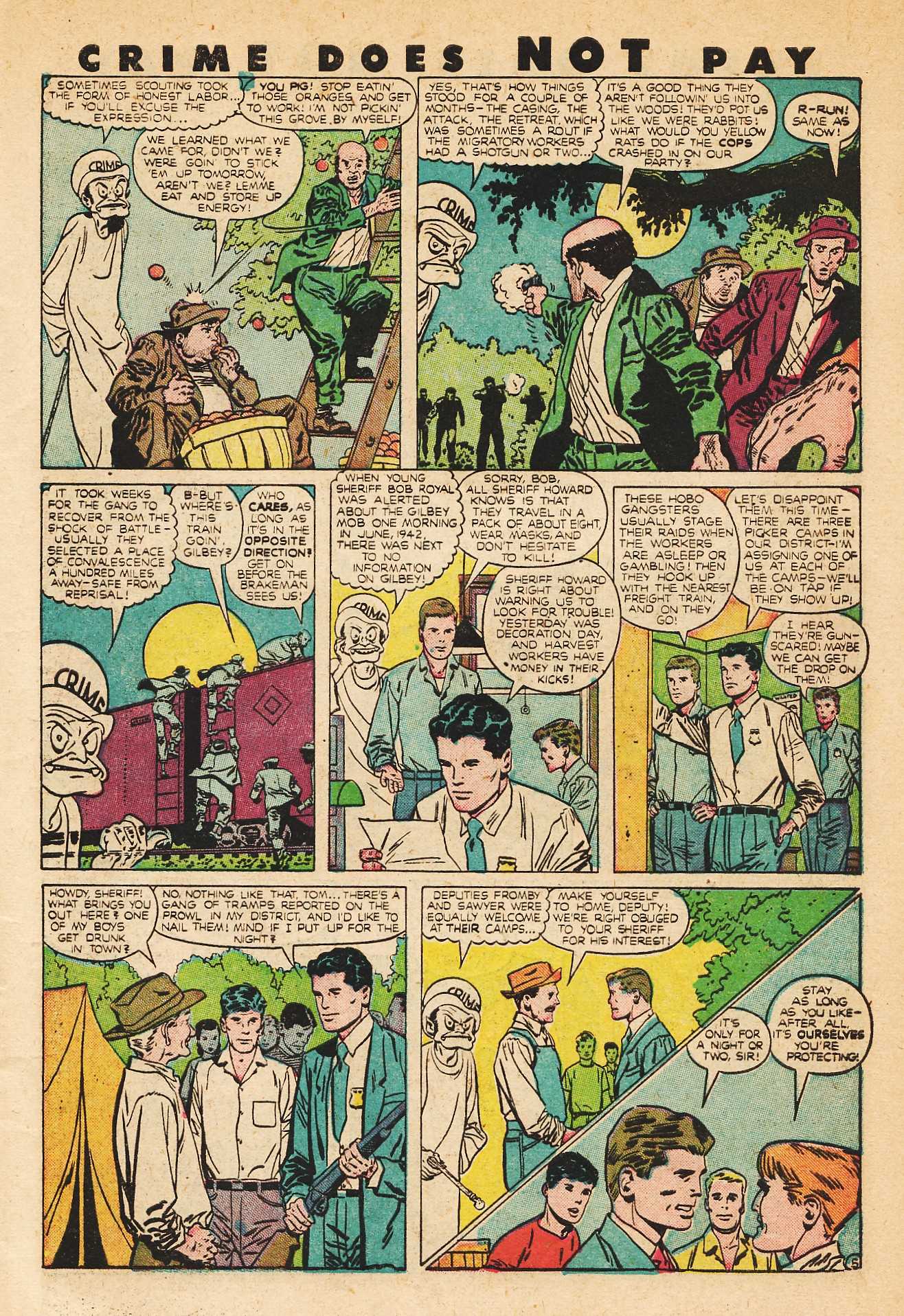 Crime Does Not Pay #82 (Lev Gleason), page 7. Public domain (US).