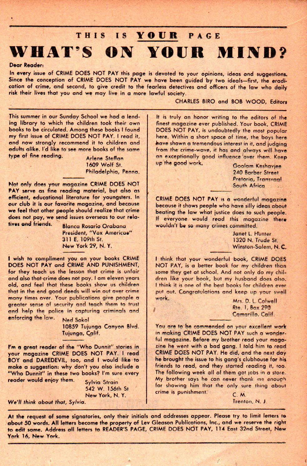 Crime Does Not Pay #84 (Lev Gleason), page 17. Public domain (US).