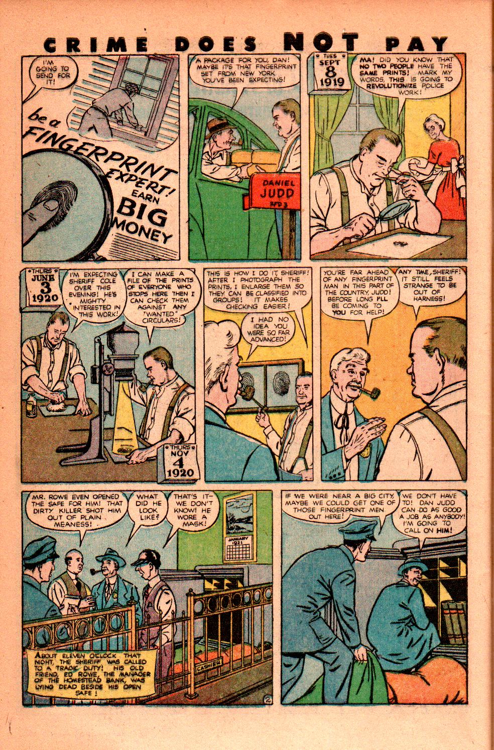 Crime Does Not Pay #84 (Lev Gleason), page 42. Public domain (US).