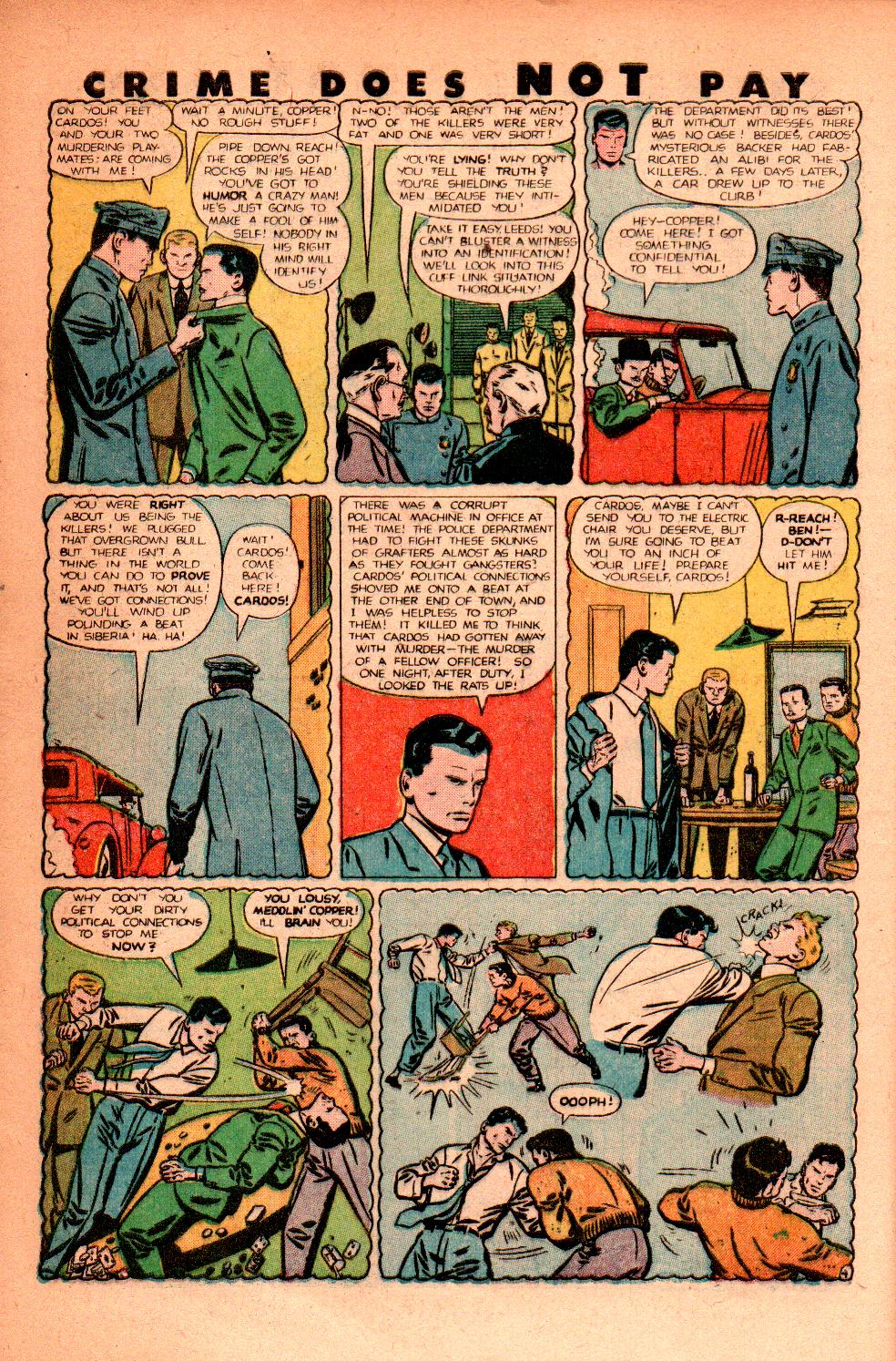 Crime Does Not Pay #84 (Lev Gleason), page 6. Public domain (US).