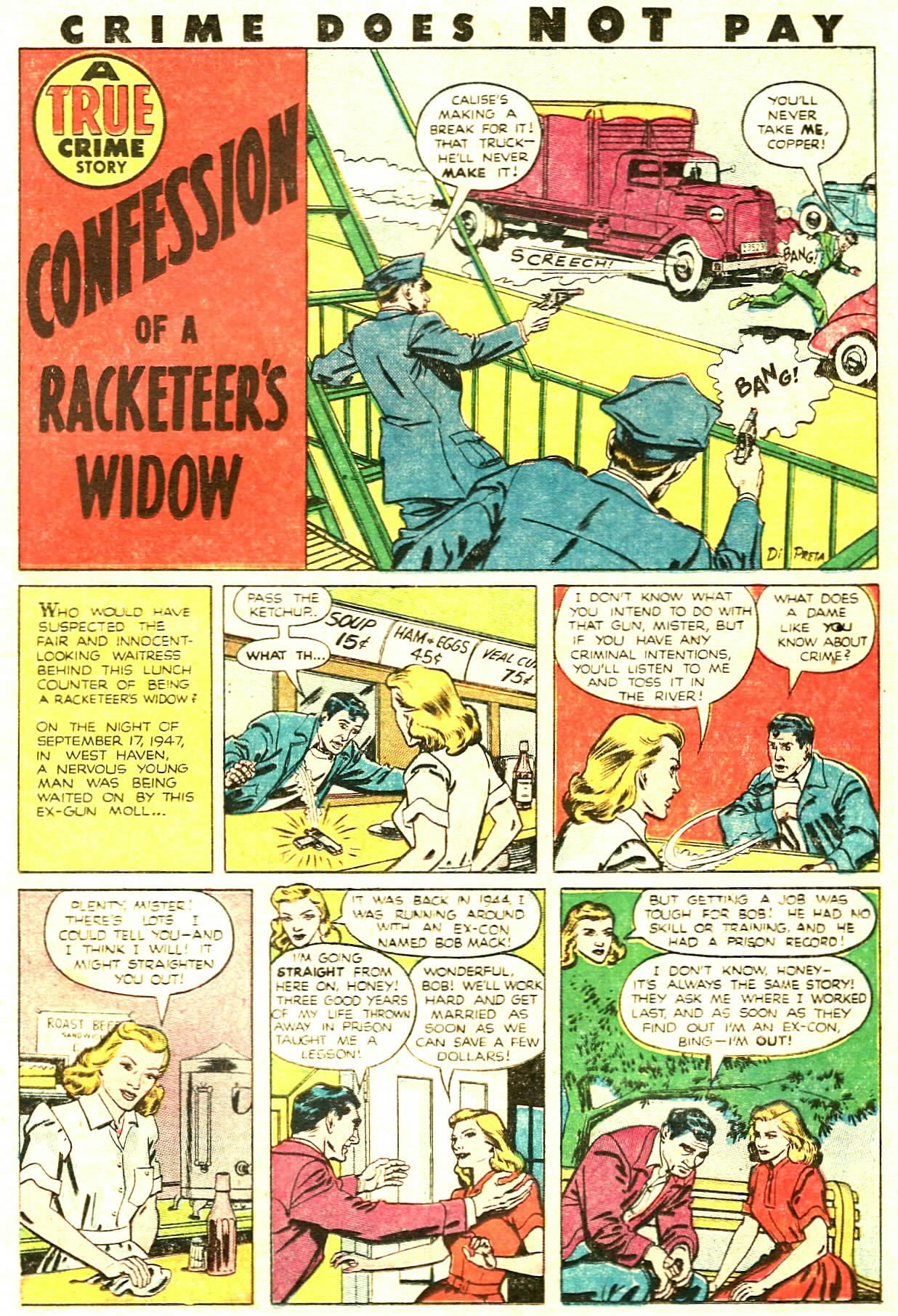 Crime Does Not Pay #85 (Lev Gleason), page 17. Public domain (US).