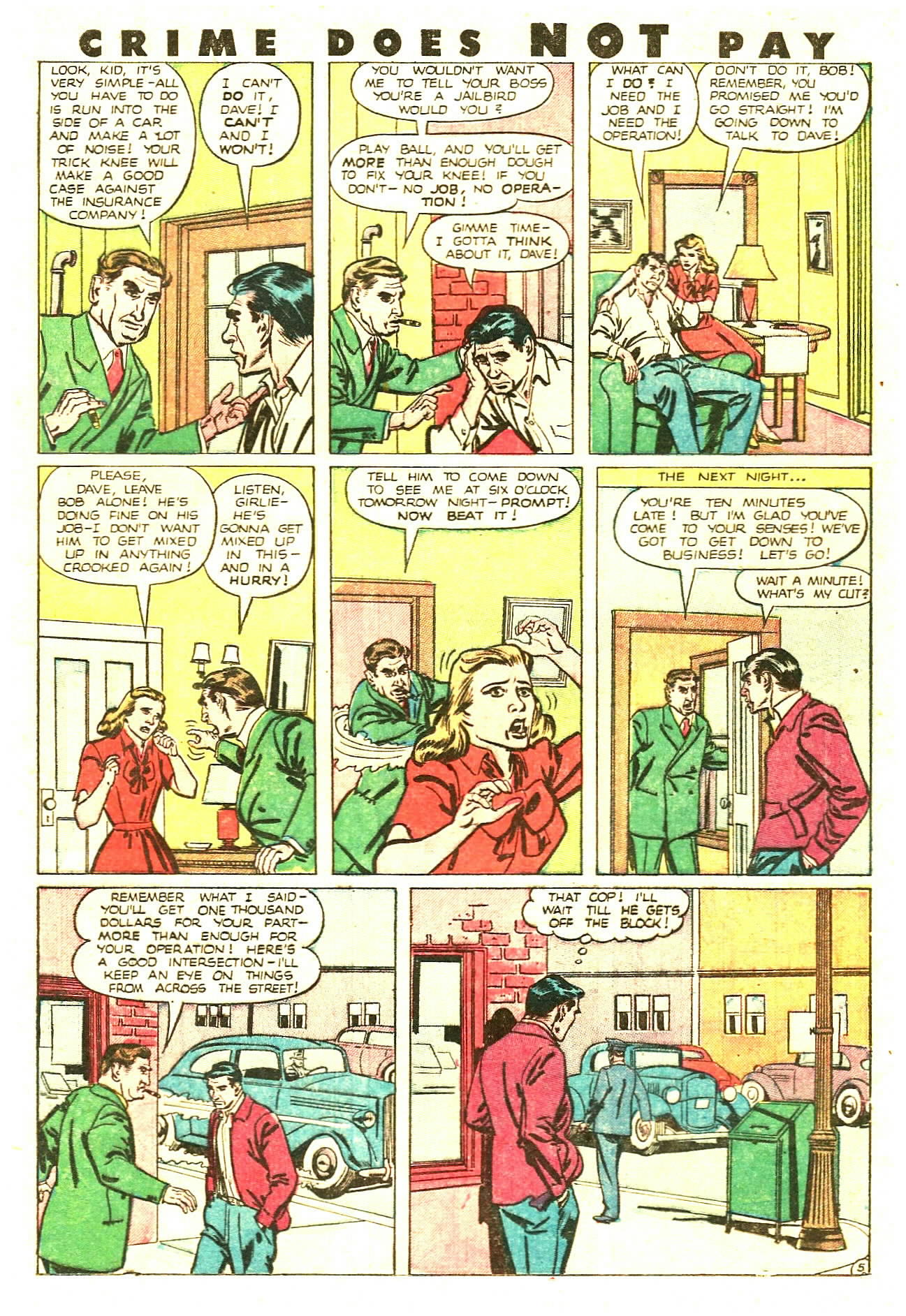 Crime Does Not Pay #85 (Lev Gleason), page 21. Public domain (US).