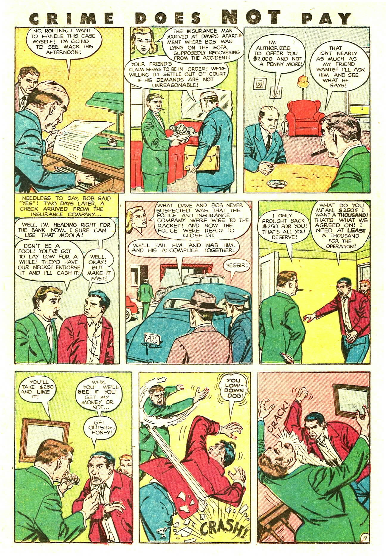 Crime Does Not Pay #85 (Lev Gleason), page 23. Public domain (US).