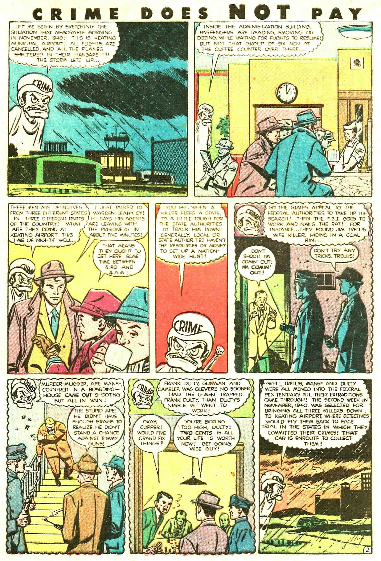 Crime Does Not Pay #85 (Lev Gleason), page 4. Public domain (US).