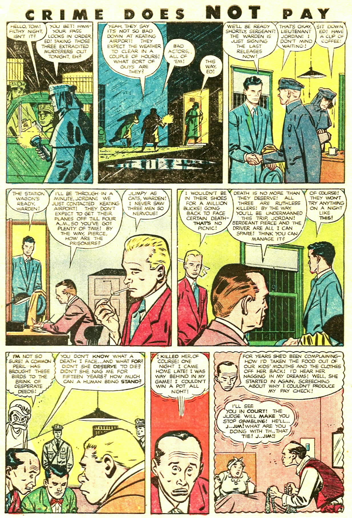 Crime Does Not Pay #85 (Lev Gleason), page 5. Public domain (US).