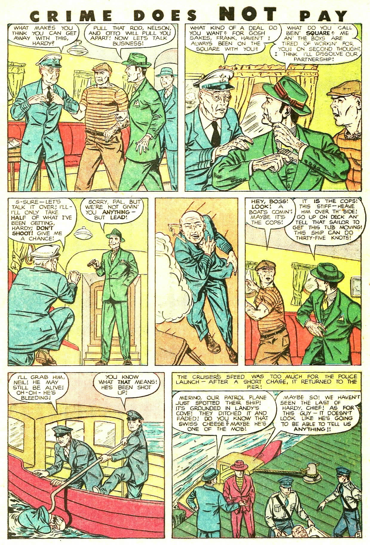 Crime Does Not Pay #85 (Lev Gleason), page 45. Public domain (US).